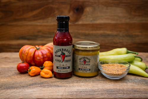 Backroads Habanero Ketchup and Hot Pepper Mustard bundle